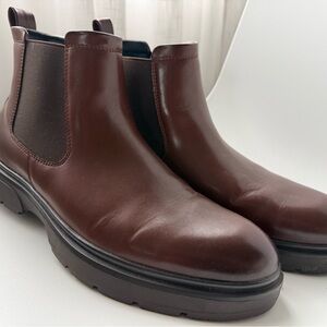 Men's No Boundaries Synthetic Leather Brown Chelsea Boots